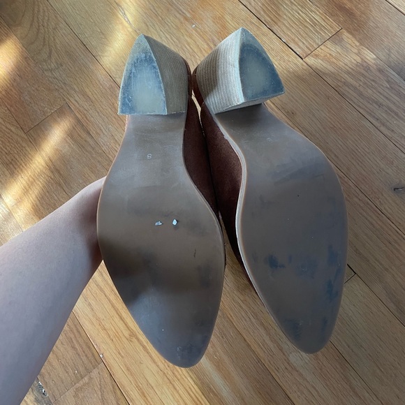 JEFFREY CAMPBELL brown suede Favela 2 mules - Picture 7 of 8